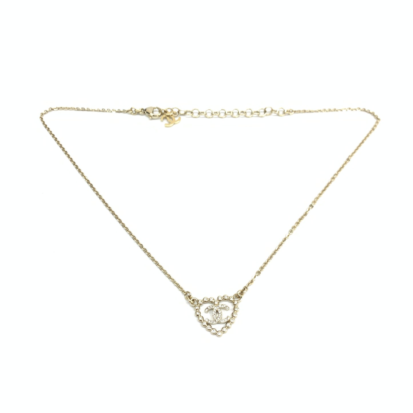 Chanel CC Heart Necklace