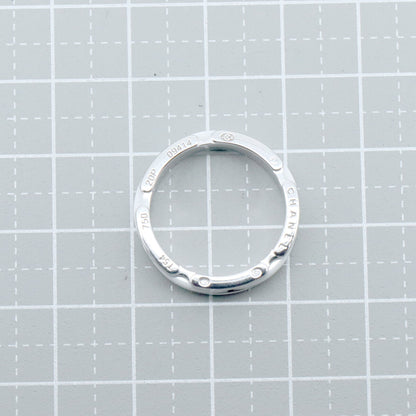 Chanel Ultra Collection Au750 White Gold Ceramic Ring Size 13.5