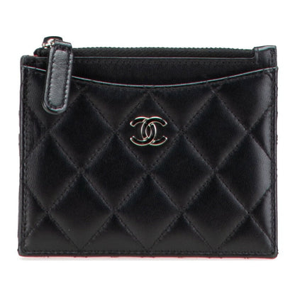 Chanel Coco Mark Matelasse Lambskin Coin Card Case