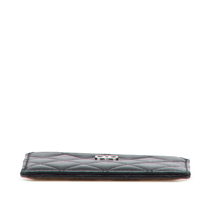 Chanel Coco Mark Matelasse Lambskin Coin Card Case