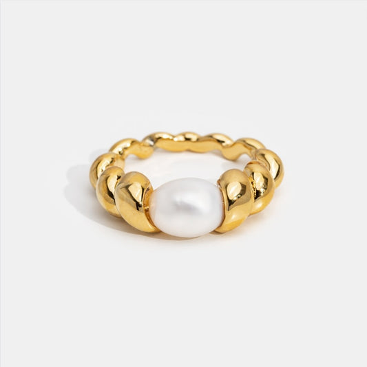 Dana Twisted Pearl Ring (US 7)