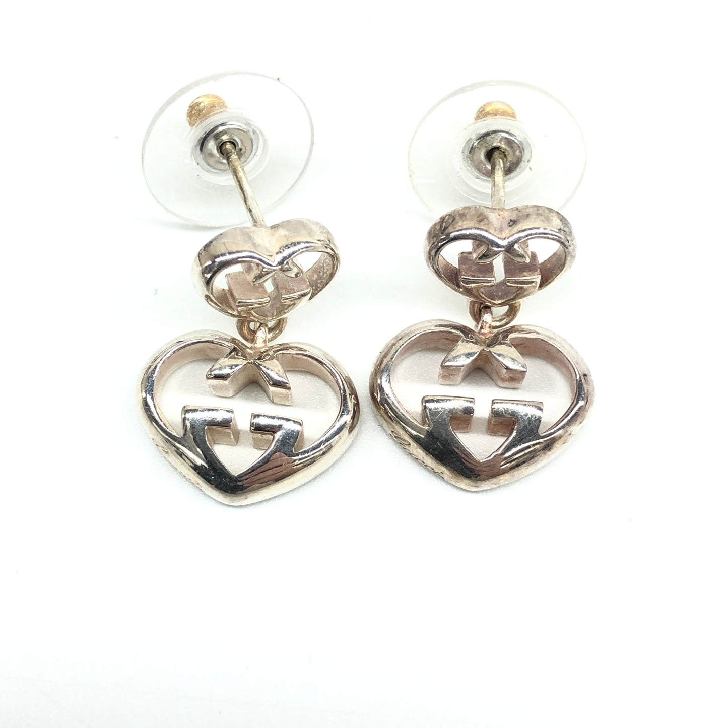 Gucci Love Britt Double Heart Earrings