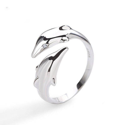 Dolphin Sterling Silver Ring