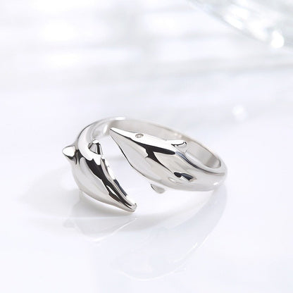 Dolphin Sterling Silver Ring