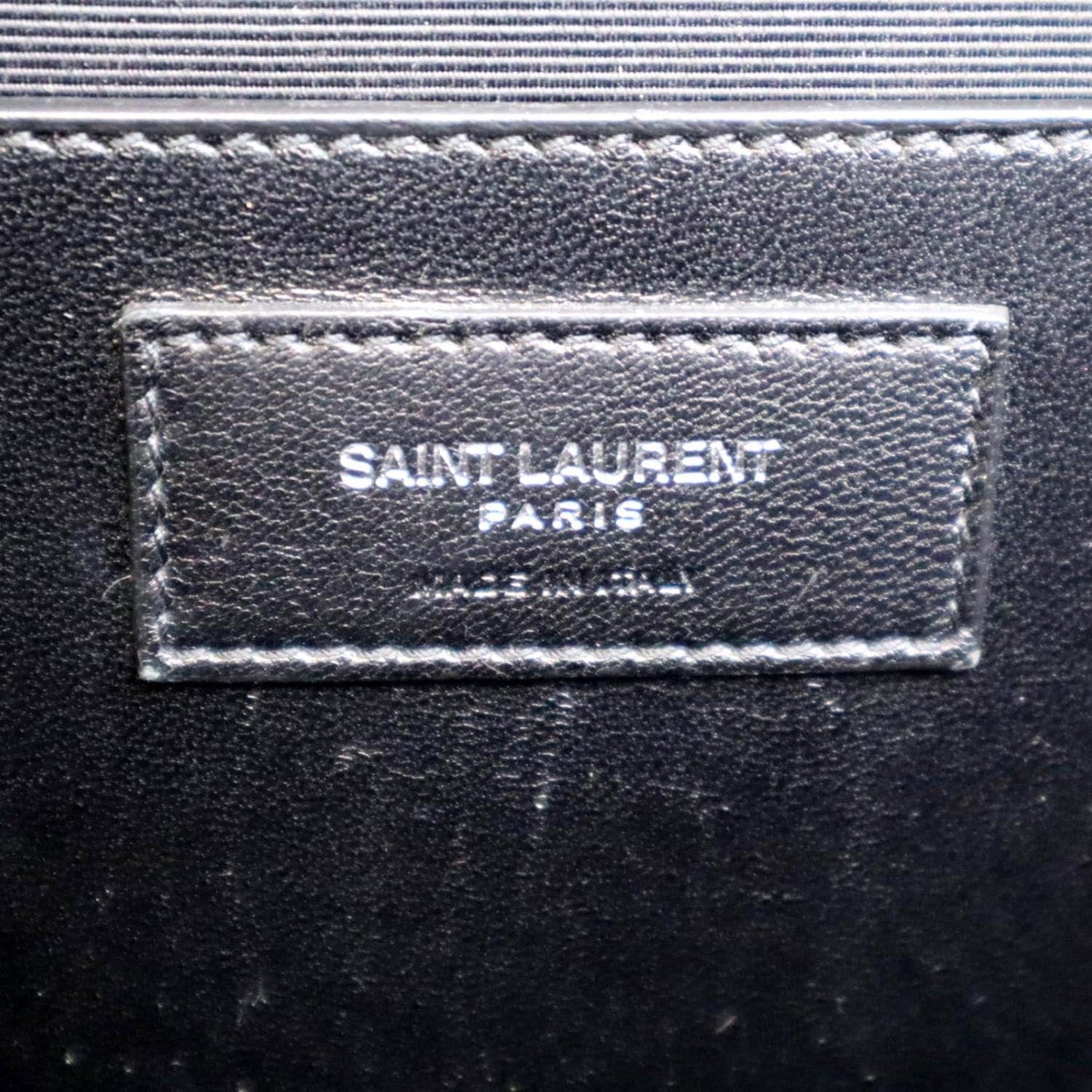 YVES SAINT LAURENT Kate Leather Shoulder Bag Gray