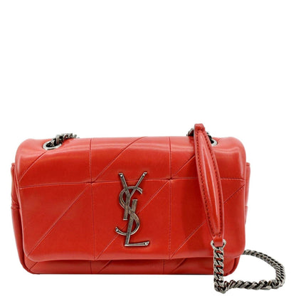 YVES SAINT LAURENT Jamie Leather Shoulder Bag Red