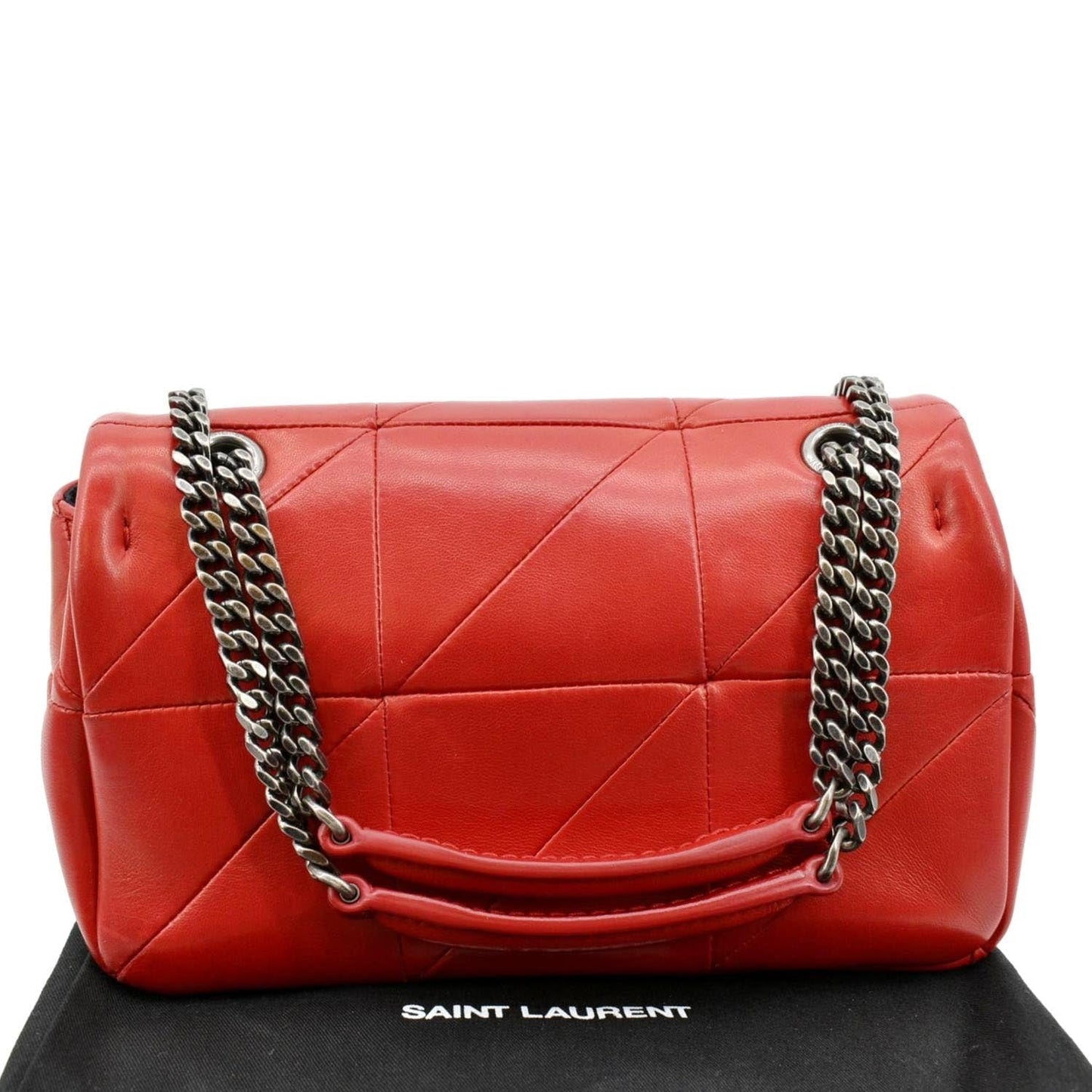 YVES SAINT LAURENT Jamie Leather Shoulder Bag Red