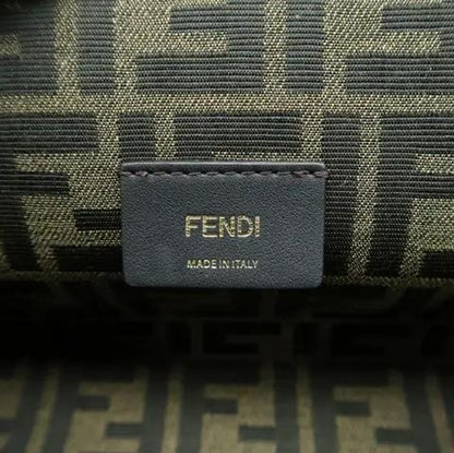 FENDI First Nappa Leather Shoulder Bag Beige