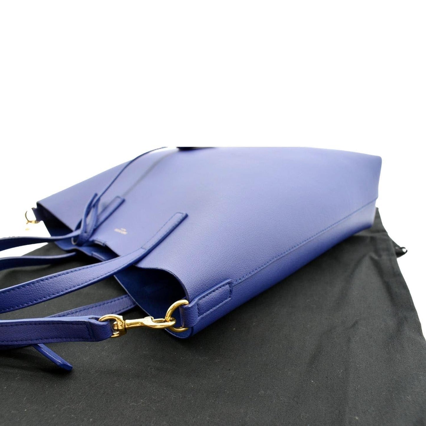 YVES SAINT LAURENT Toy Supple Leather Shopping Tote Bag Purple