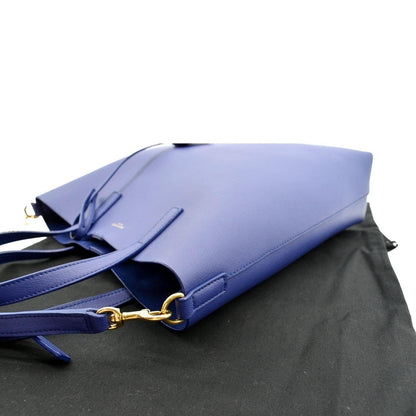 YVES SAINT LAURENT Toy Supple Leather Shopping Tote Bag Purple