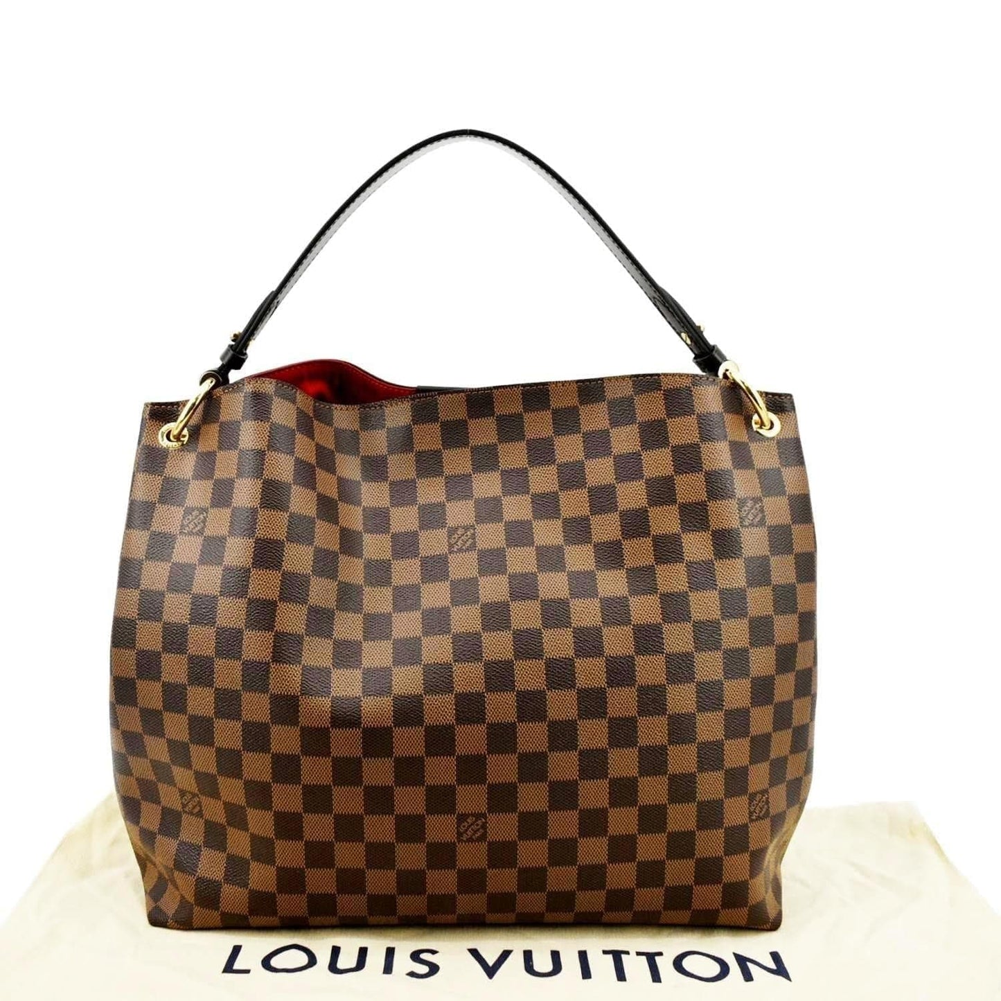 LOUIS VUITTON Graceful MM Damier Ebene Shoulder Bag Brown