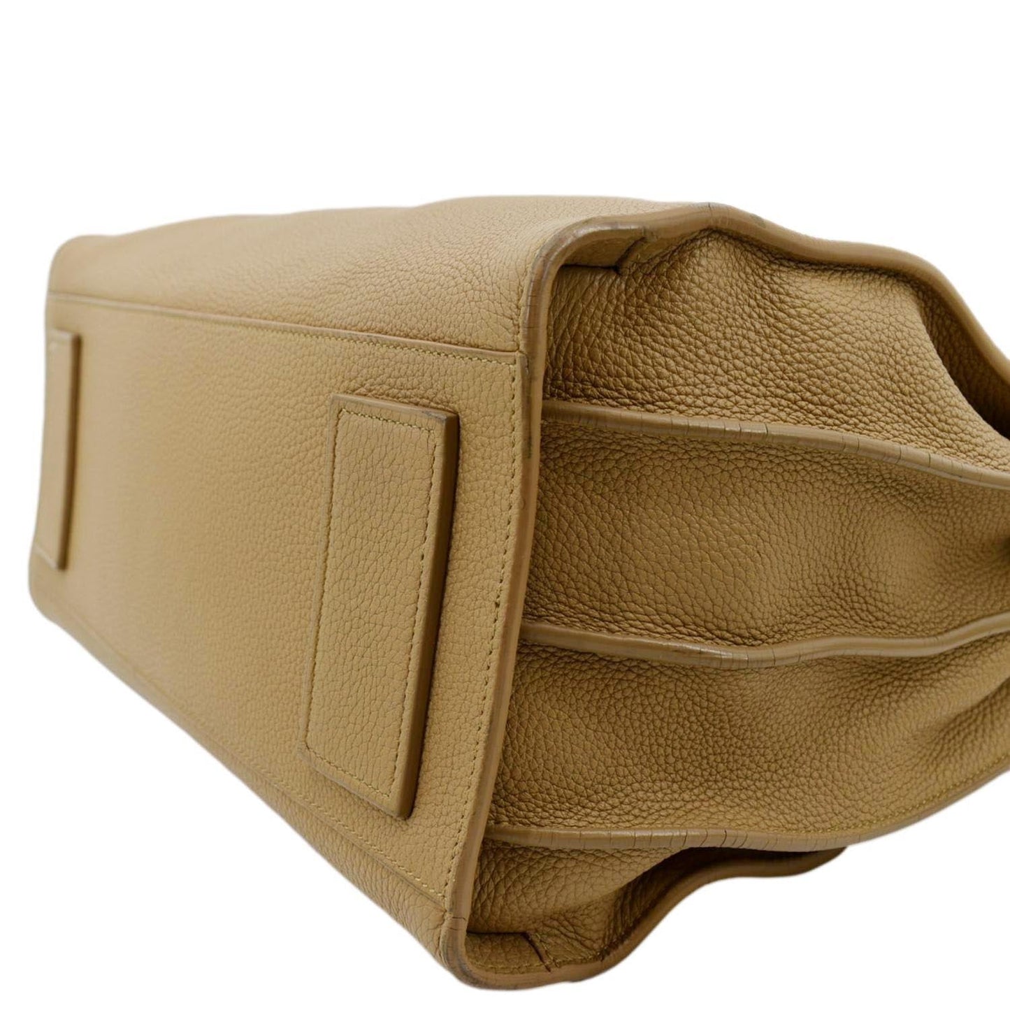 YVES SAINT LAURENT Women Sac de Jour Leather Shoulder Bag Dark Beige