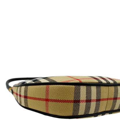 BURBERRY Olympia Vintage Check Pouch Shoulder Bag Archive Beige