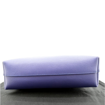 YVES SAINT LAURENT Toy Supple Leather Shopping Tote Bag Purple