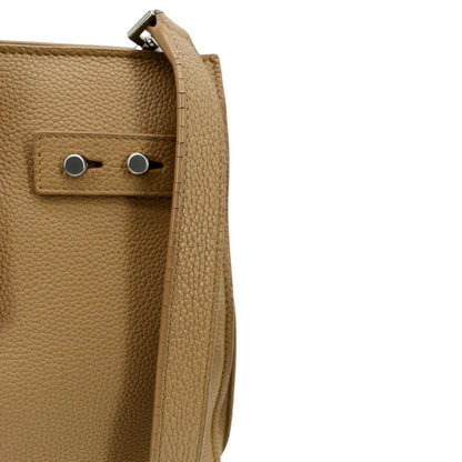 YVES SAINT LAURENT Women Sac de Jour Leather Shoulder Bag Dark Beige