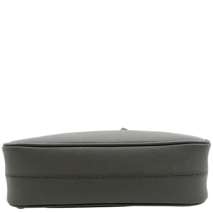 PRADA Re-Edition 2005 Saffiano Leather Shoulder Bag Gray