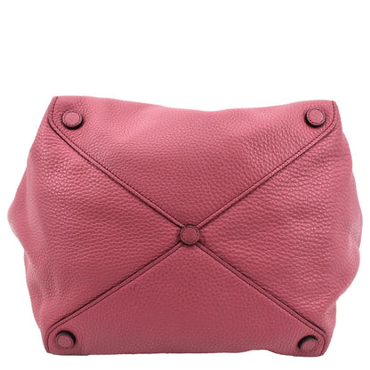 PRADA Vitello Daino Leather Shopper Tote Bag Pink