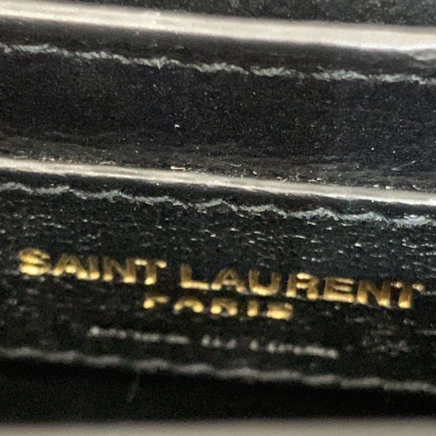 YVES SAINT LAURENT Cassandra Mini Calfskin Leather Shoulder Bag Cream