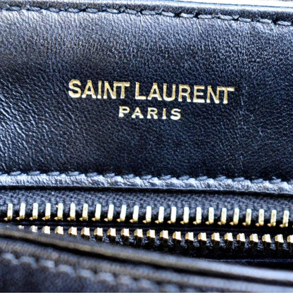 YVES SAINT LAURENT Loulou Toy Matelasse Leather Crossbody Bag Metallic Gold