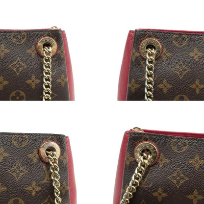 LOUIS VUITTON Surene BB Monogram Canvas Shoulder Bag Red