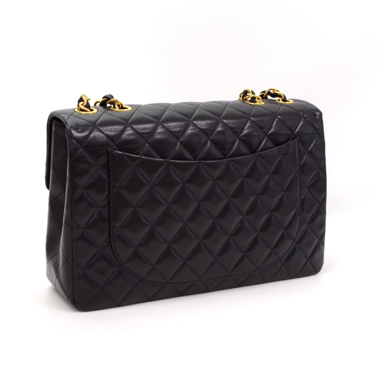 Chanel Quilted Lambskin Leather Maxi Bag
