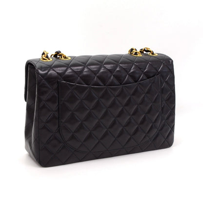 Chanel Quilted Lambskin Leather Maxi Bag