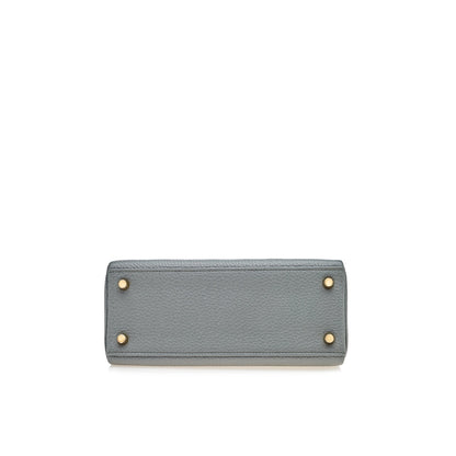 Hermes Kelly 25 Retourne Veau Togo 63 Vert Amande Gold Hardware