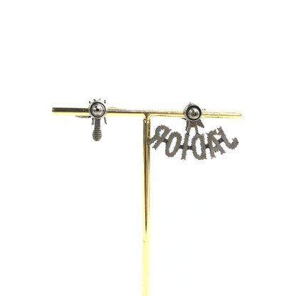Dior J'Adior Asymmetrical Bee Silver Earrings