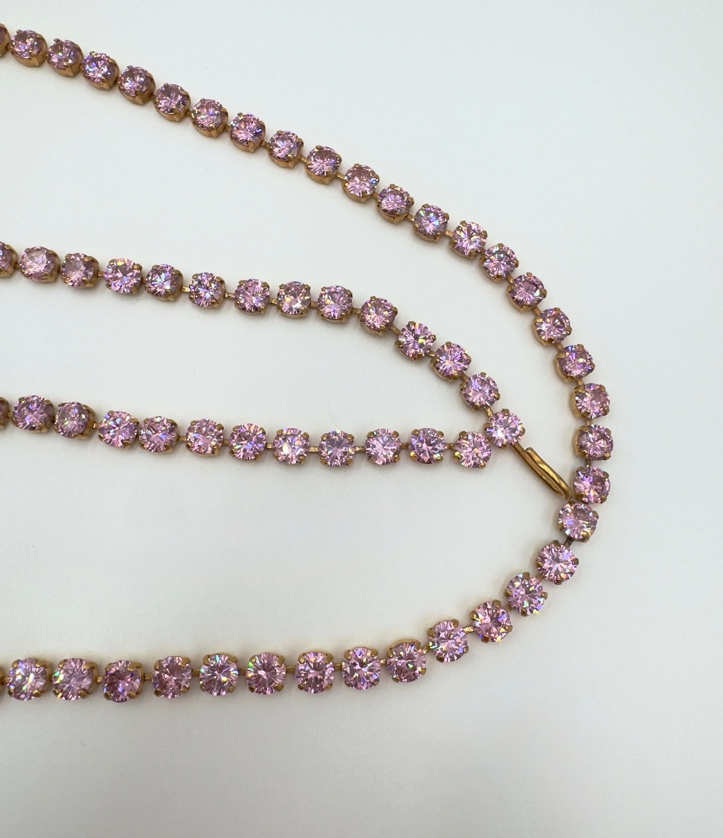 Chanel Vintage Barbie 1995P Baby Pink Iridescent Dangle Belt