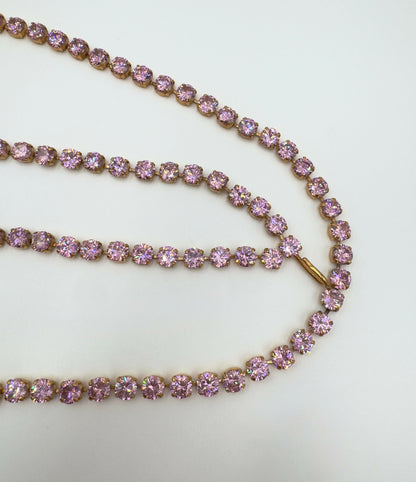 Chanel Vintage Barbie 1995P Baby Pink Iridescent Dangle Belt