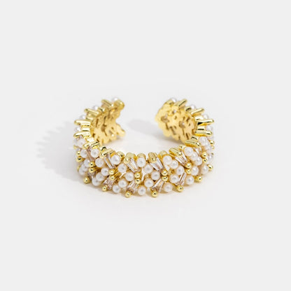 Eliora Crystal Pearl Ring