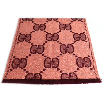Gucci GG Wool Lame Jacquard Scarf