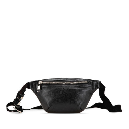 Gucci GG Embossed Leather Belt Bag