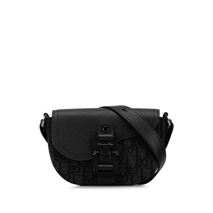 Dior Saddle Trotter Canvas Leather Shoulder Bag
