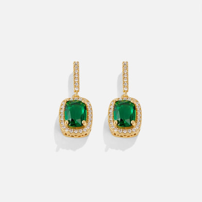 Evergreen Gold Crystal Earrings
