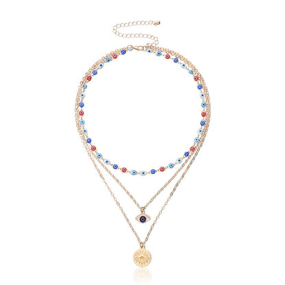 Evil Eye Necklace Set