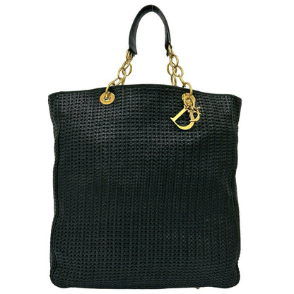 Christian Dior Leather Tote Bag