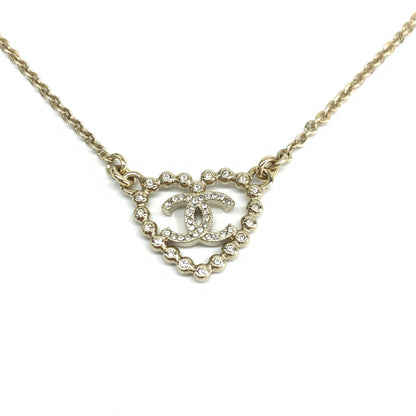 Chanel CC Heart Necklace