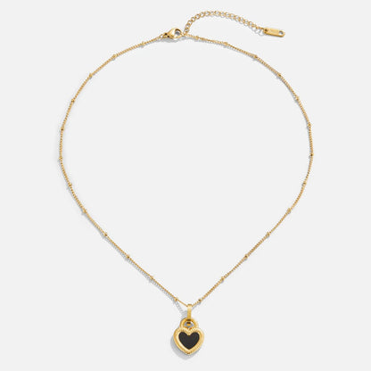 'Falling For You' Reversible Heart Necklace