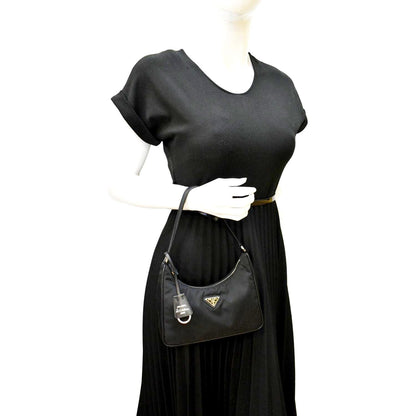 PRADA Re-Edition 2005 Re-Nylon Shoulder Bag Black