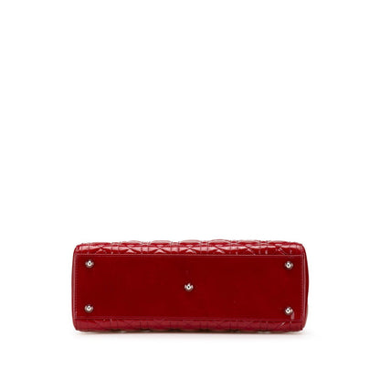 Dior Lady Dior Cannage Patent Leather 2way Bag