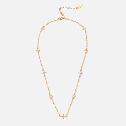 Flower Crystal Necklace