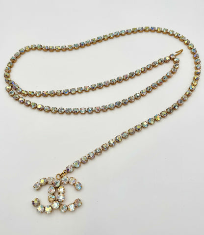 Chanel 1995 Vintage Barbie Clear Dangle Belt