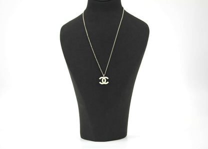 Chanel Vintage 02C Enamel White CC Necklace