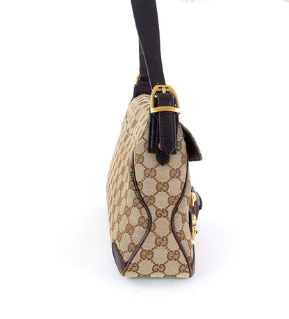 Gucci Monogram Canvas Horsebit Handbag