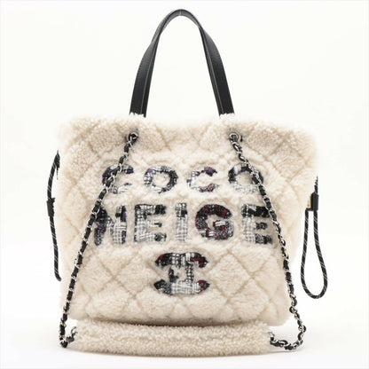 Chanel Coco Neige Shearing 2 Way Shoulder Bag
