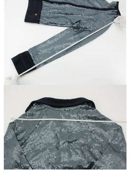 Chanel Vintage 2008 Sequin and Terry Midnight Cloth Jacket