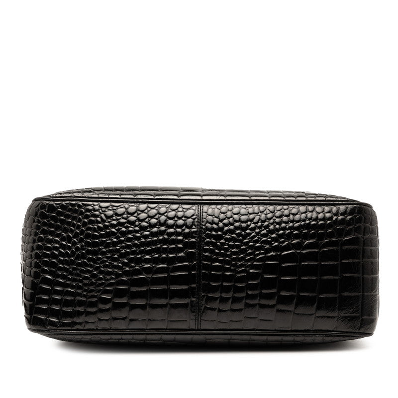 Saint Laurent Crocodile-embossed Leather Handbag