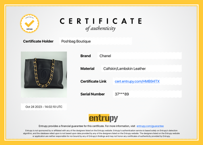 Chanel CC Chain XL Calfskin Leather Tote Bag
