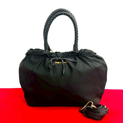 Prada Tessuto Leather 2way Bag